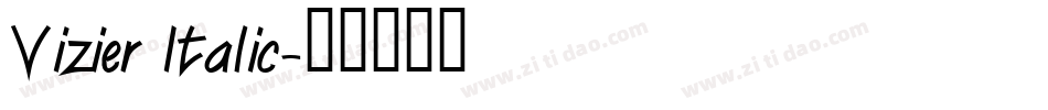 Vizier Italic字体转换